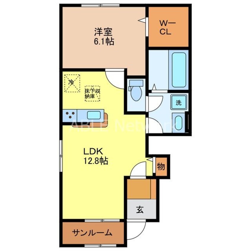 間取図 サニーヒルズ上峰Ⅱ