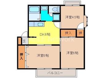 間取図 エクセレントハイツⅡ