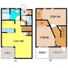 プレミアムアイランド西島Ⅱ 2LDKの間取り