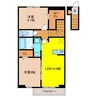ロイヤルタウン上峰B 2LDKの間取り