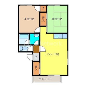 間取図 サンライズ中島Ｃ・Ｄ棟