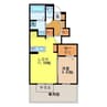 ルミエール田代外町 1LDKの間取り