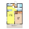 Ladder基山 1LDKの間取り
