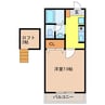 フォンティーヌ(今泉町) 1Kの間取り