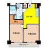 NEW MAXビル 2DKの間取り