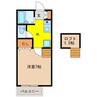 松隈コーポＣ棟 1Kの間取り