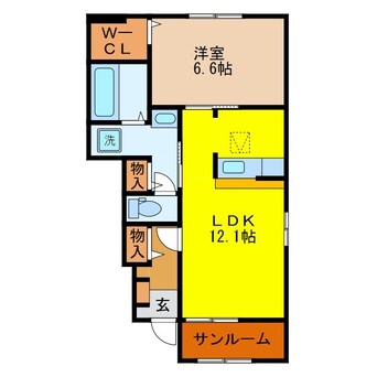 間取図 メゾン･ド･エレガンスB