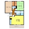 デビューＯｎｅＡ棟 2LDKの間取り