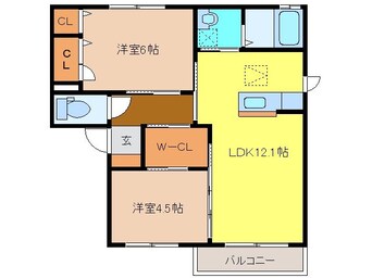 間取図 プロムナードA棟