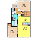 シャーメゾンKの間取図