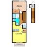 セントラルビレッジB 1LDKの間取り
