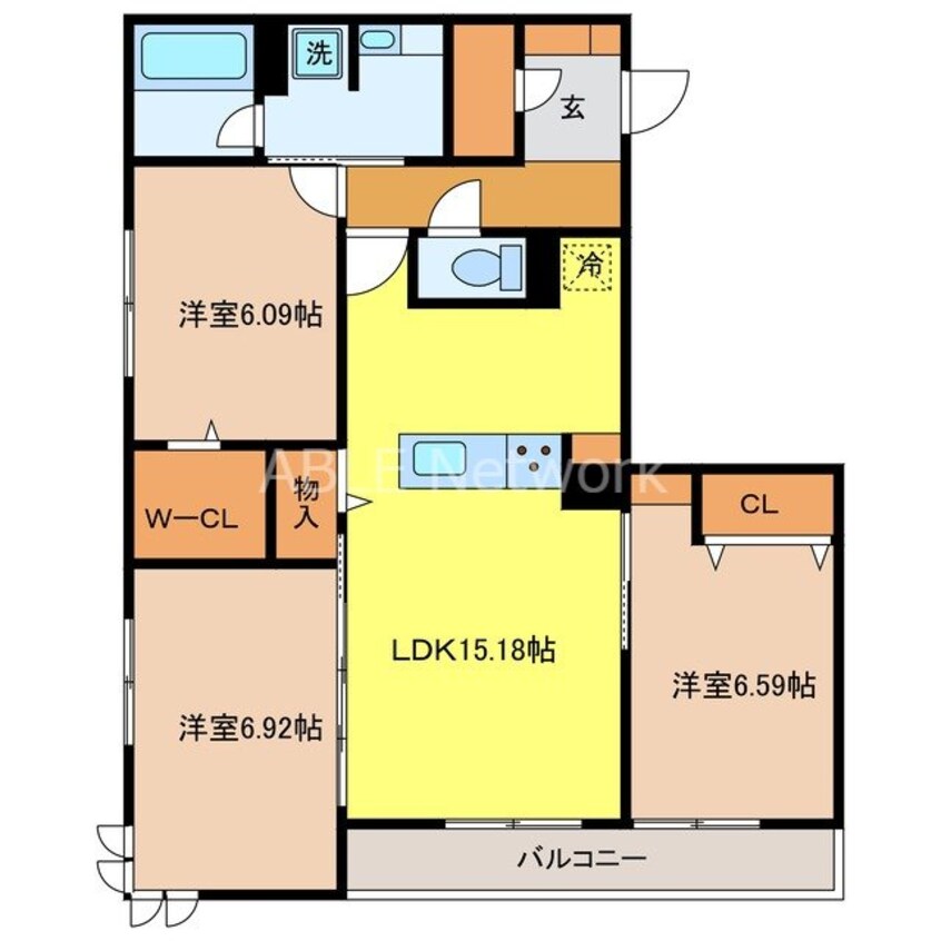 間取図 ロイヤルグレース