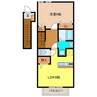 ラフィーネITO　六番館 1LDKの間取り