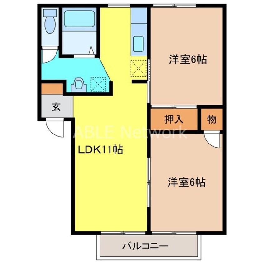 間取図 サン・リベロC棟