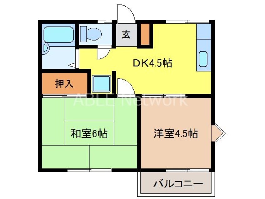 間取図 ウッドパーク３１