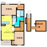 フィデール 2LDKの間取り