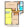 メゾンドカンパーニュ 2LDKの間取り