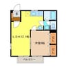 CASA古野 1LDKの間取り
