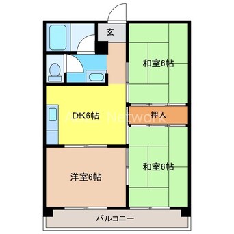 間取図 リブ・インＴＯＳＵ