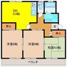 三益コーポ 3DKの間取り