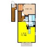 グレイス仁 1LDKの間取り