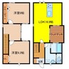 エクリュ上峰 3LDKの間取り