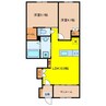 フローラリア原 2LDKの間取り