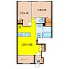 フローラリア原 2LDKの間取り