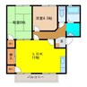 マウンテンビレッジ真木 B棟 2LDKの間取り