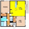 グラジオ 2LDKの間取り