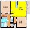 グラジオ 2LDKの間取り