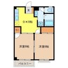 リベルテ轟 2DKの間取り