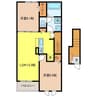 スカイブルーA 2LDKの間取り