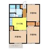 メゾンウィロー 3DKの間取り