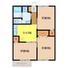 メゾンウィロー 3DKの間取り