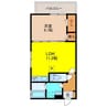ヴィヴァレス 1LDKの間取り