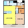 シャーメゾンステージ鳥栖 1LDKの間取り