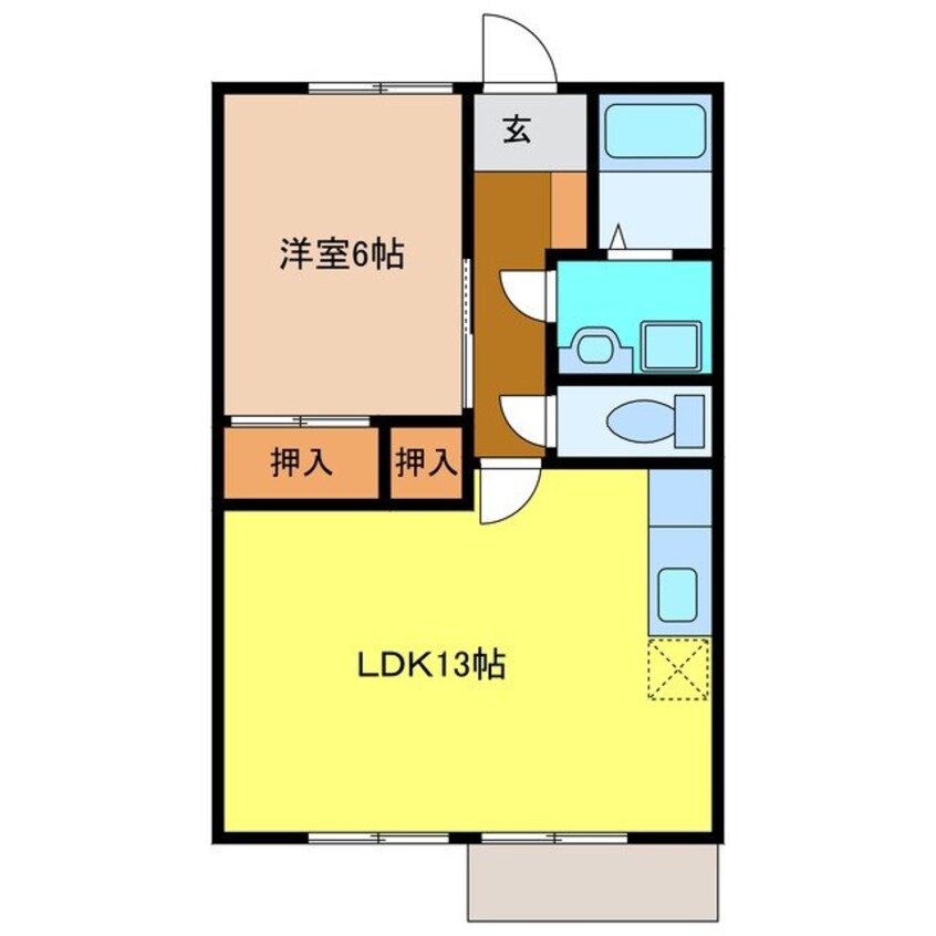 間取図 オークヒルズB