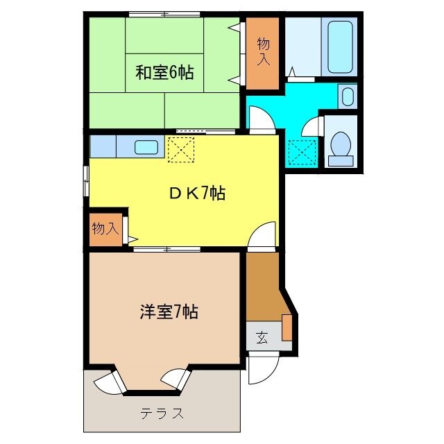 間取り図 メゾンドアヴェニューD