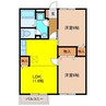 カーサ･野添Ⅱ 2LDKの間取り