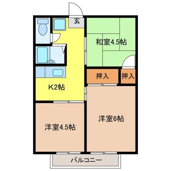 間取図 邦永ハイツ