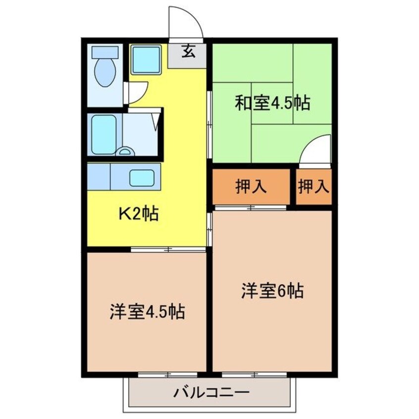 間取図 邦永ハイツ