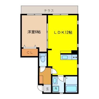 間取図 ベルリード壱番館