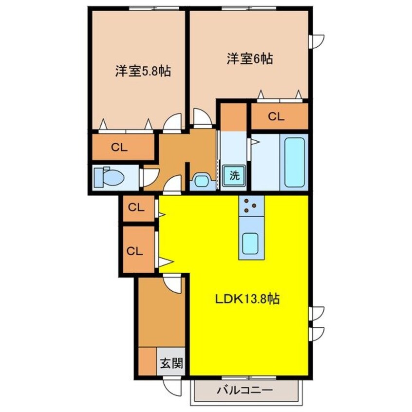 間取図 グランドハイムA