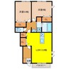 グランドハイムA 2LDKの間取り