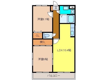 間取図 グレースコート上峰Ⅱ番館
