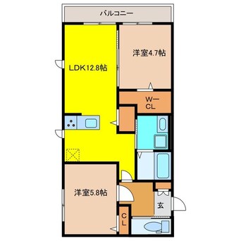 間取図 GUCCIフィールドⅡ