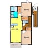セントラルビレッジA 2LDKの間取り
