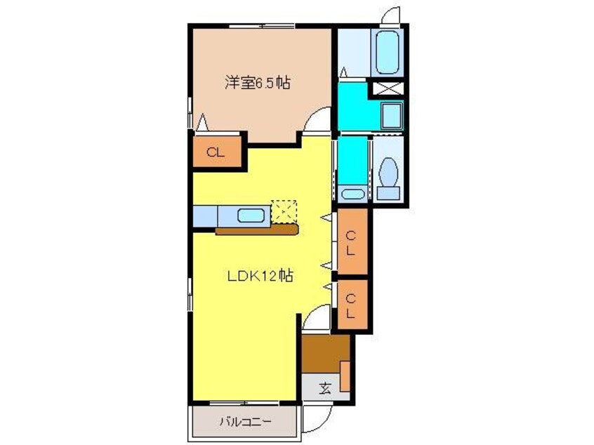 間取図 ピュアネス今泉Ⅰ