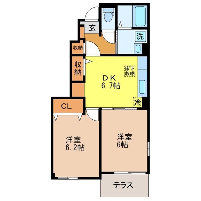 間取図 ヴァイオレット上峰
